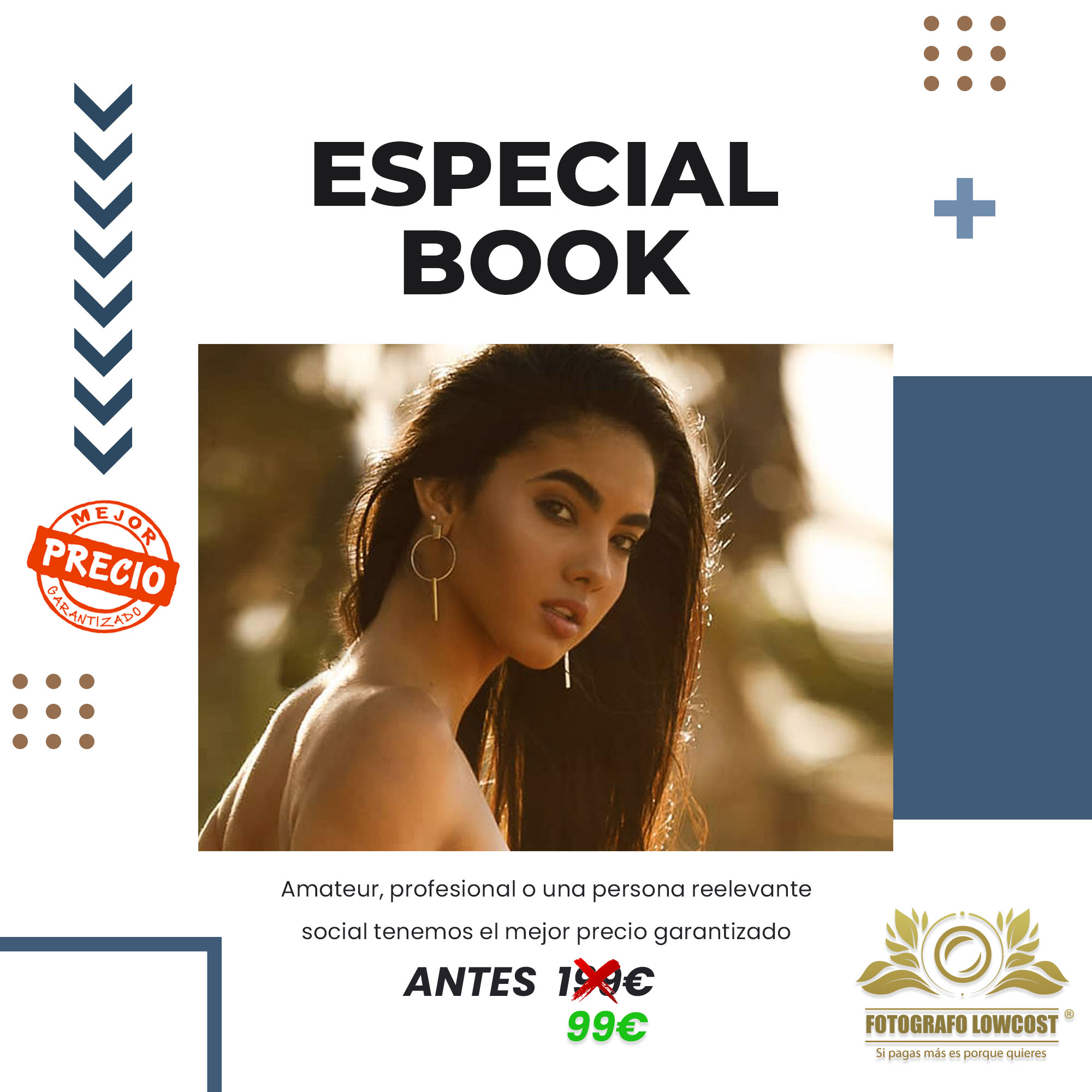 fotografo en book de fotos para amateur o modelos profesionales Villafranco del Guadiana 