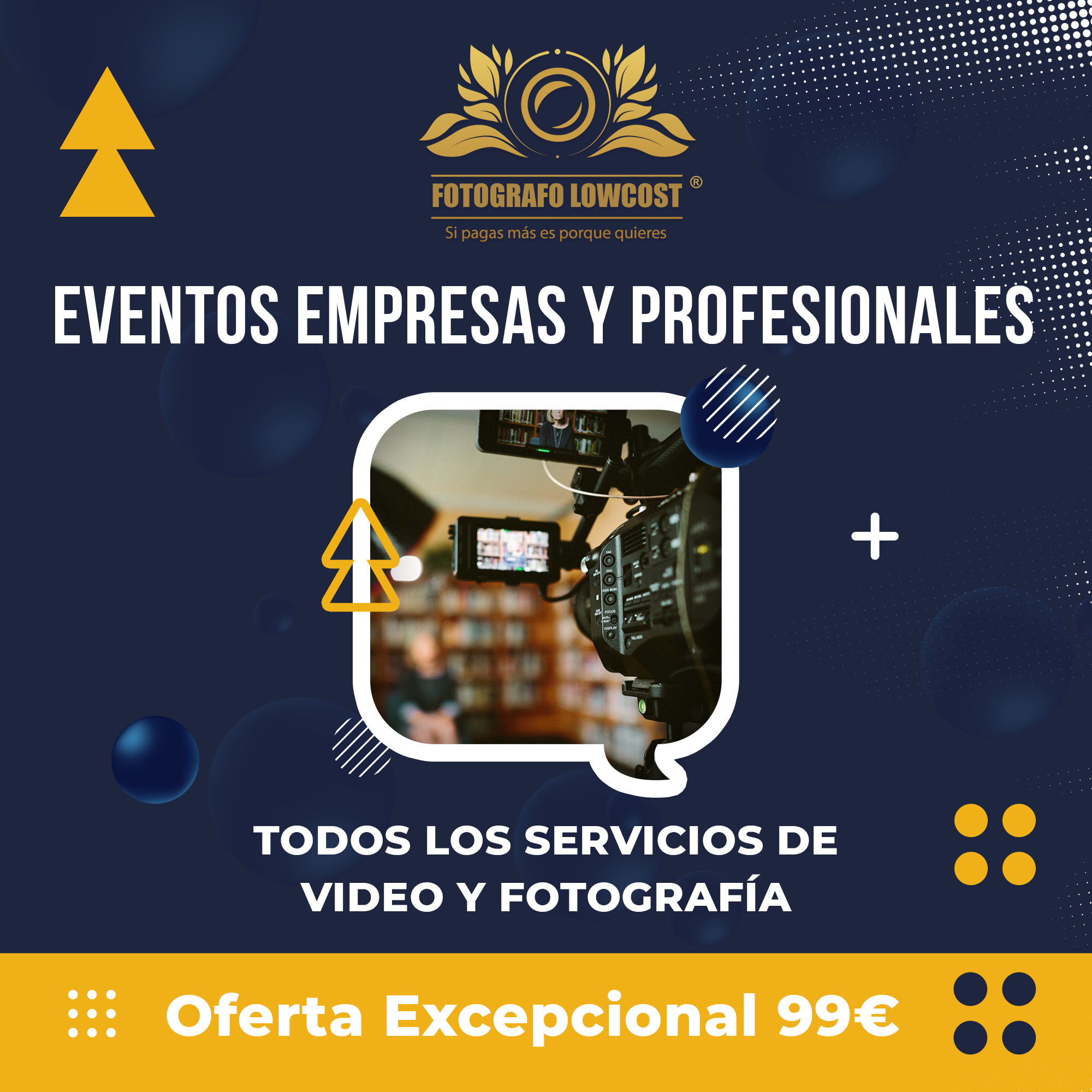 fotografo en cobertura medi&aacute;tica de eventos para profesionales Badajoz 