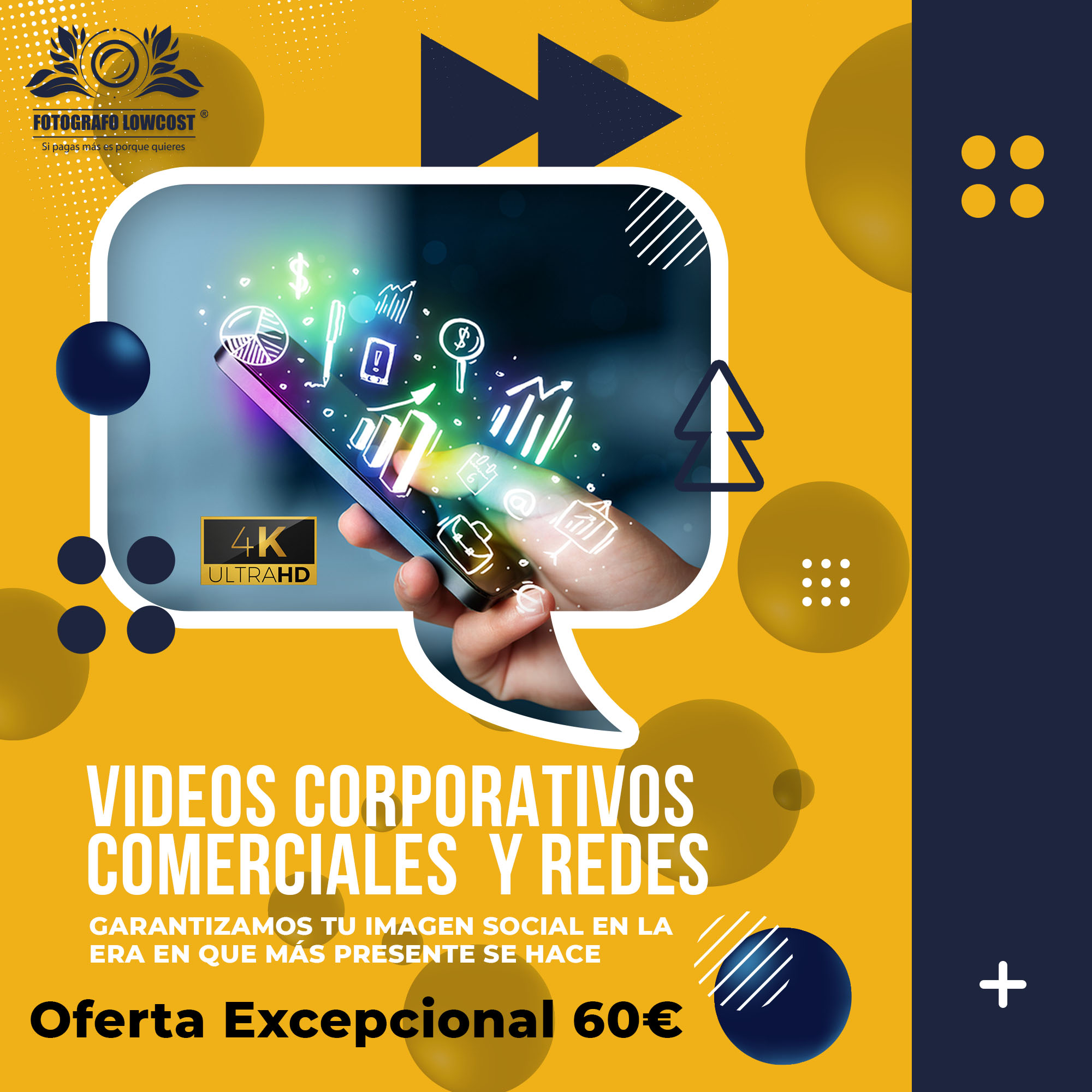 fotografo en videos para empresas Low Cost Guadiana 